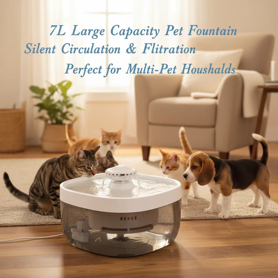 Silent Cat Water Fountain